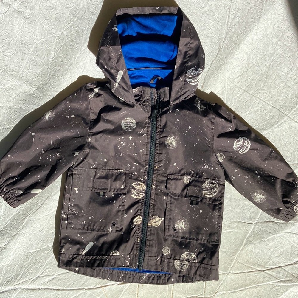 Carters space rain coat 12 month